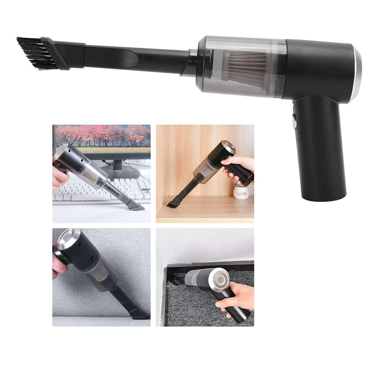 Combo Aspiradora Portatil + 🚿 Hidro Lavadora + Bateria Extra Gratis! 🎁 MercadoWeb