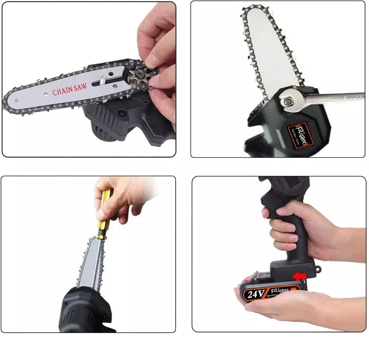 Mini Motosierra Super Power 2 Baterias - BonPlus