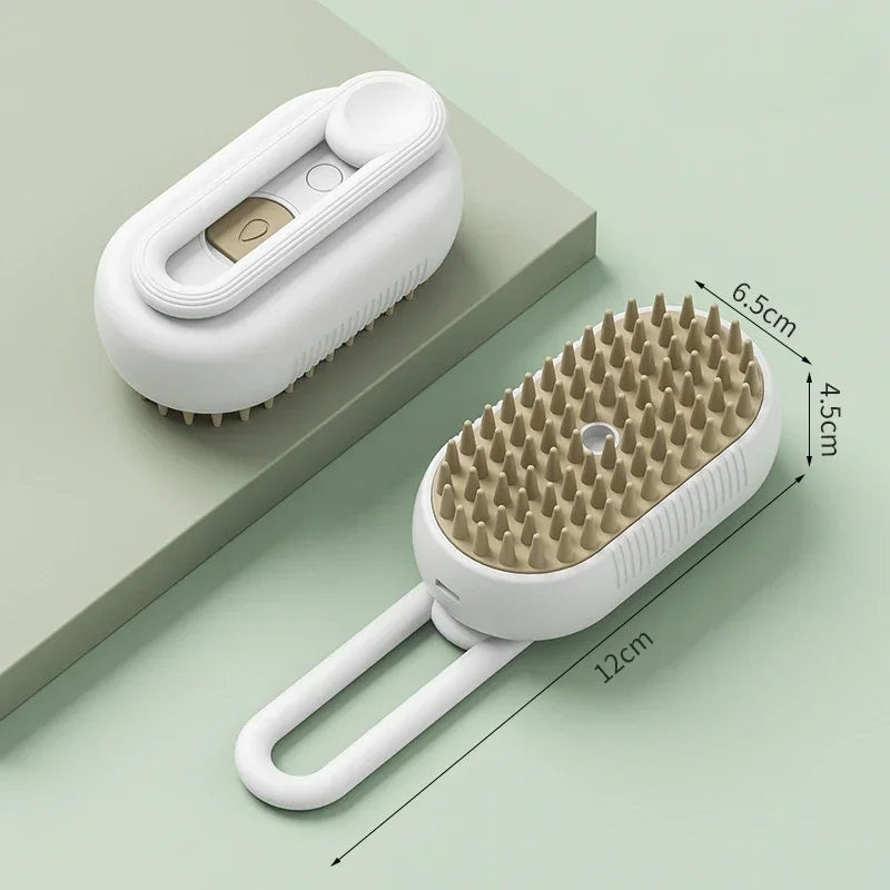 Cepillo Para Mascotas a Vapor Con Manija 3 en 1