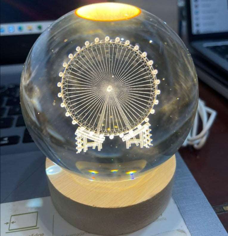 😱62% OFF Lámpara Cristal Con Motivos MercadoWeb