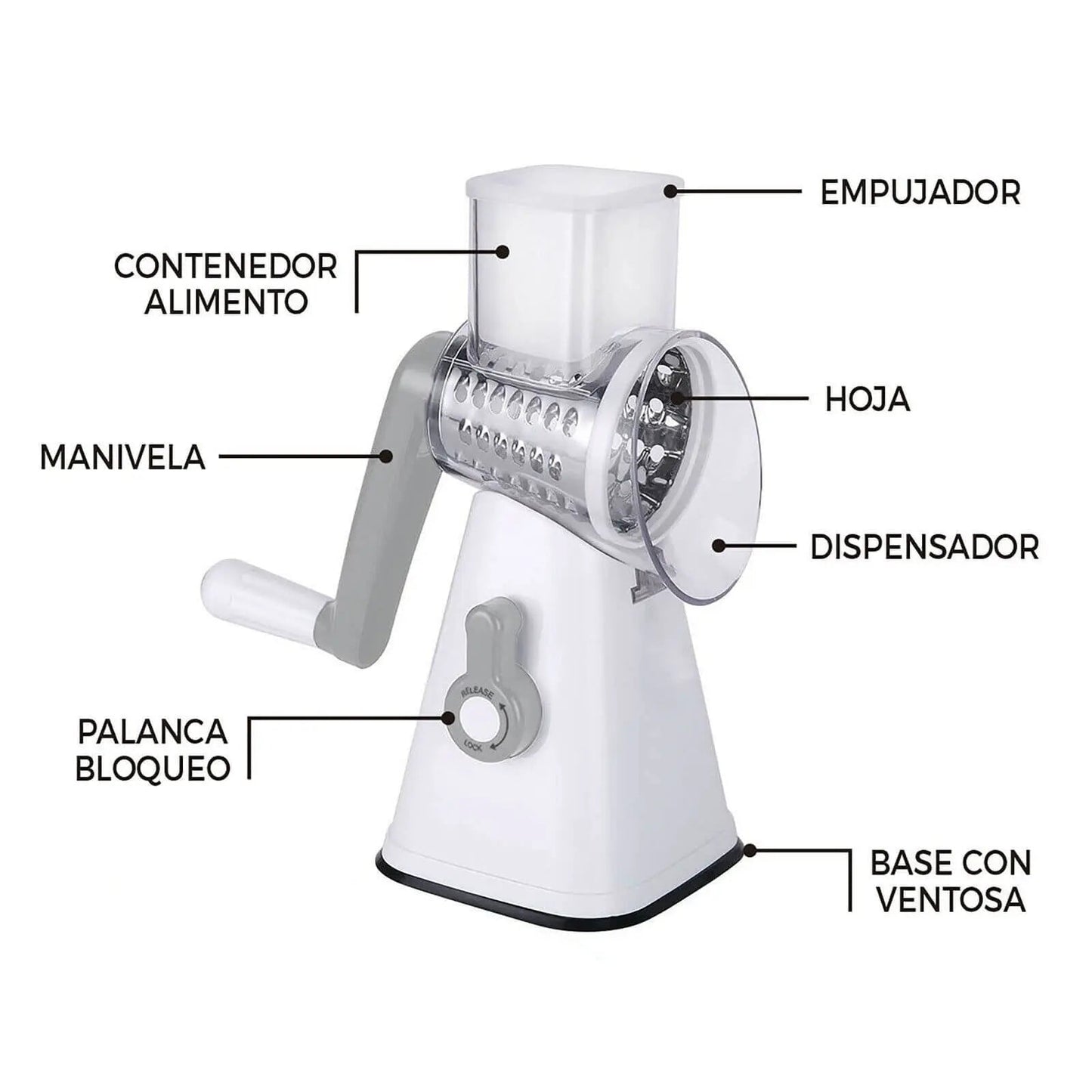 Rallador Multifuncional 3 en 1 - EASY PEELER MercadoWeb