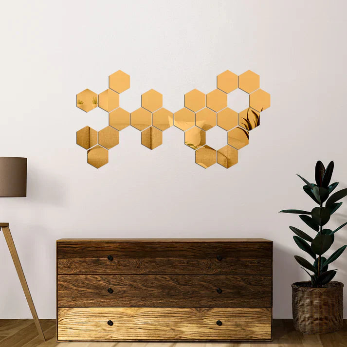 Espejos Decorativos Hexagonales MercadoWeb