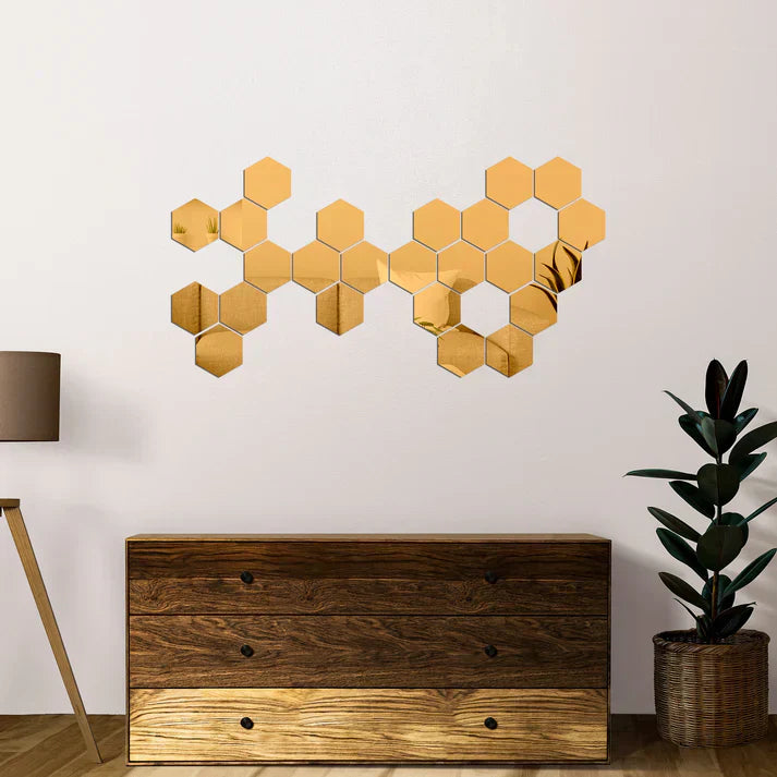 Espejos Decorativos Hexagonales MercadoWeb