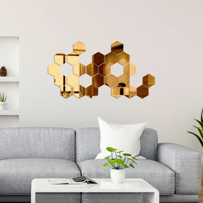 Espejos Decorativos Hexagonales MercadoWeb