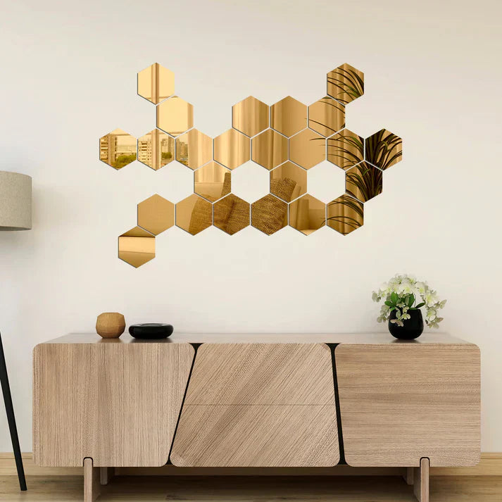 Espejos Decorativos Hexagonales MercadoWeb