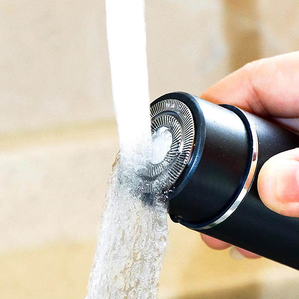 Maquinilla de afeitar eléctrica lavable de bolsillo MercadoWeb