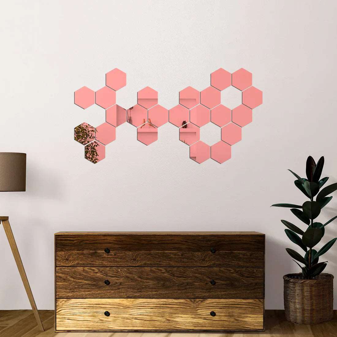 Espejos Decorativos Hexagonales MercadoWeb