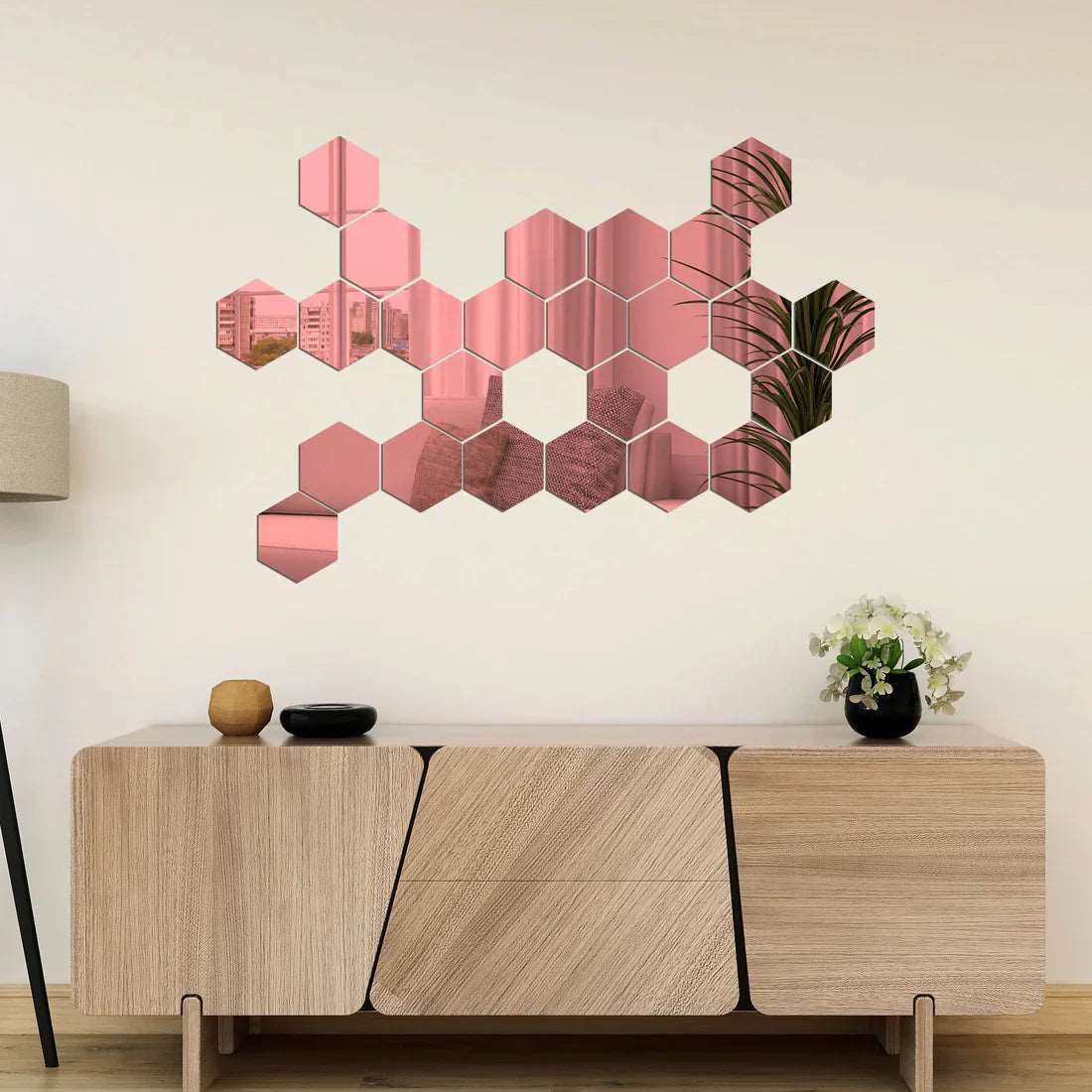 Espejos Decorativos Hexagonales MercadoWeb