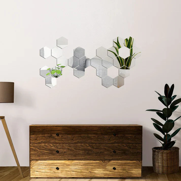 Espejos Decorativos Hexagonales MercadoWeb