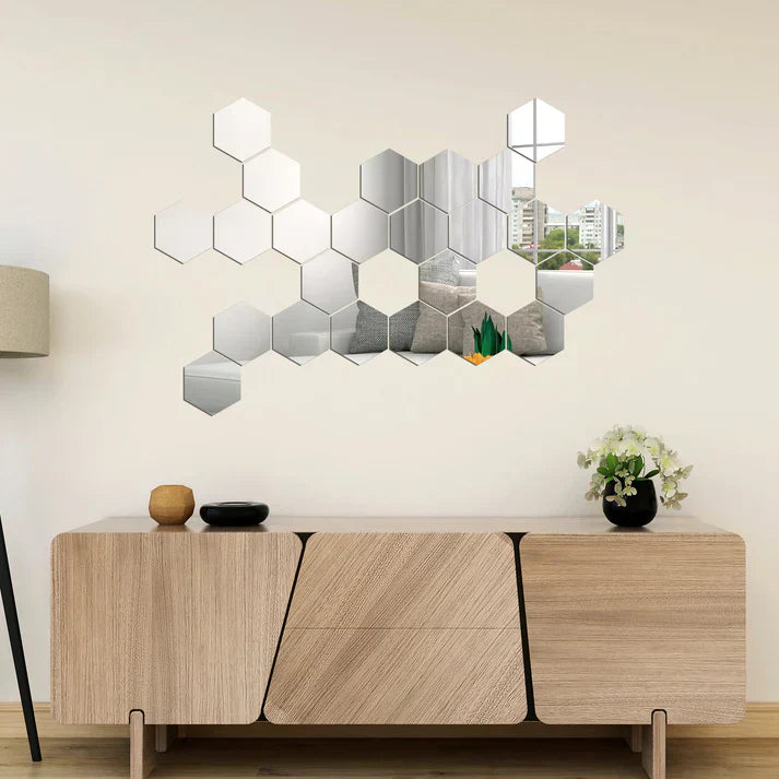 Espejos Decorativos Hexagonales MercadoWeb