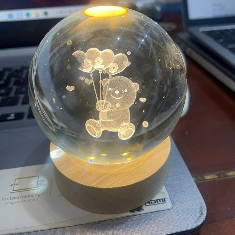 😱62% OFF Lámpara Cristal Con Motivos MercadoWeb