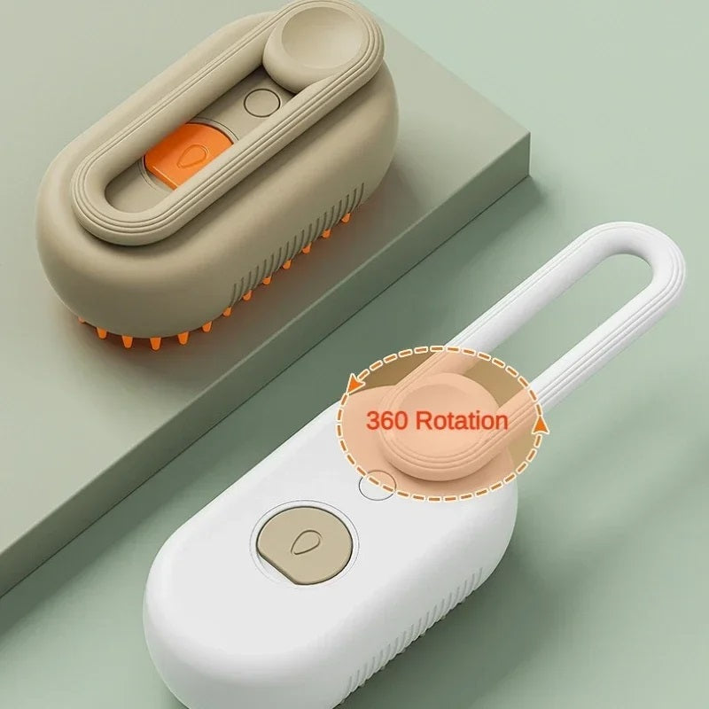 Cepillo Para Mascotas a Vapor Con Manija 3 en 1