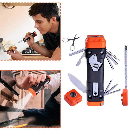 🔦 Linterna Multifuncional 13 en 1 🛠️