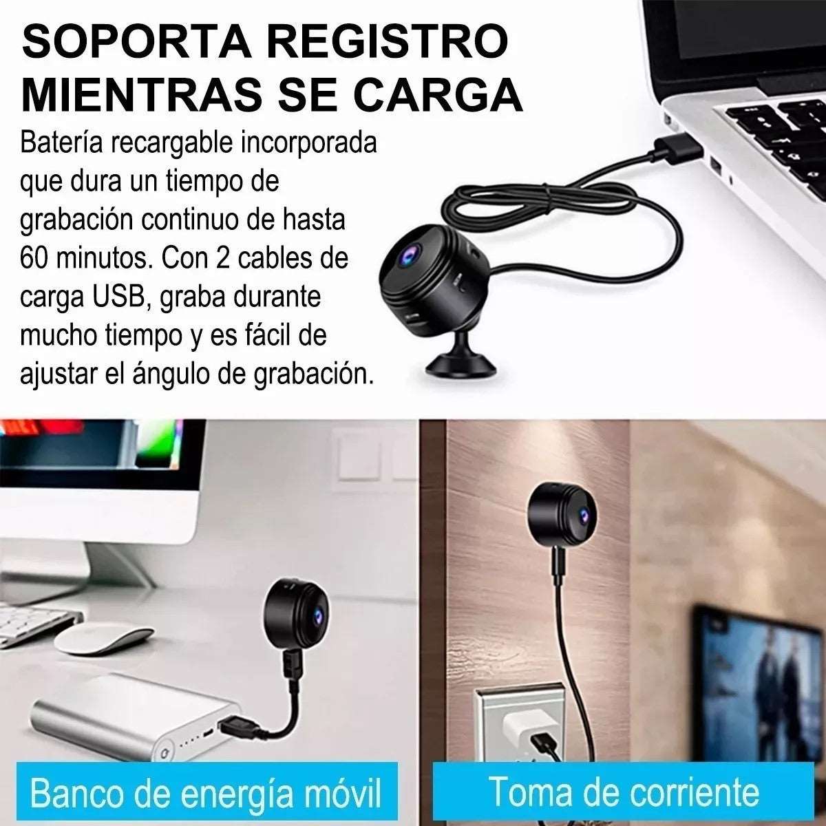 Mini Cámara Espía Hd Wifi 1080p A9 MercadoWeb