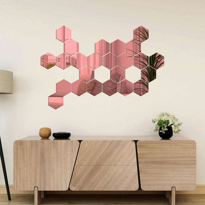 Espejos Decorativos Hexagonales MercadoWeb