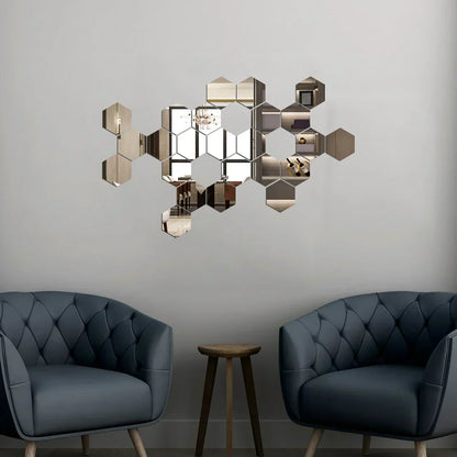 Espejos Decorativos Hexagonales MercadoWeb