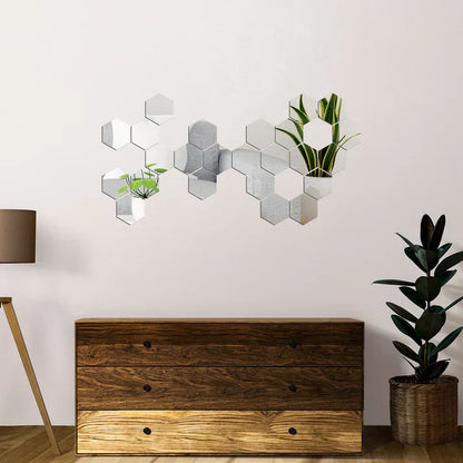 Espejos Decorativos Hexagonales MercadoWeb