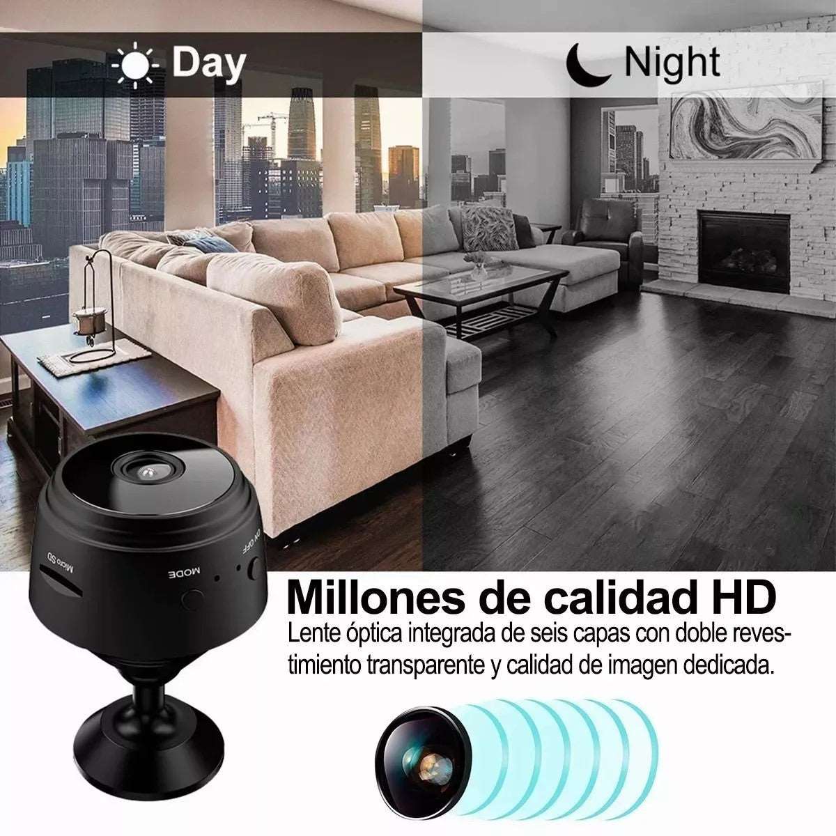 Mini Cámara Espía Hd Wifi 1080p A9 MercadoWeb
