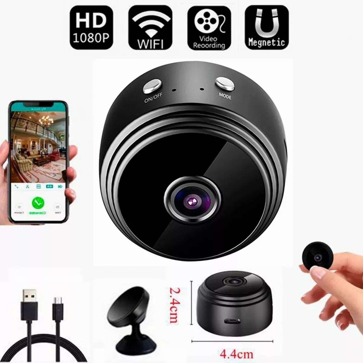 Mini Cámara Espía Hd Wifi 1080p A9 MercadoWeb