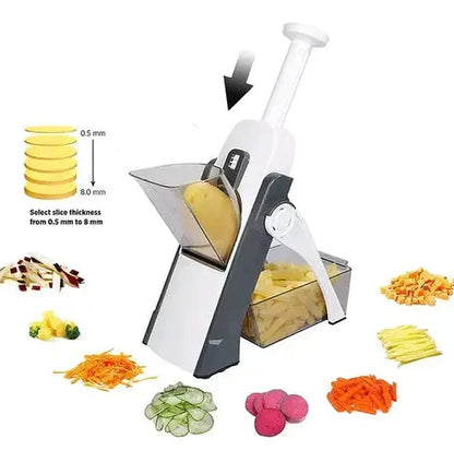 MANDOLINA CORTADOR PICADOR VERDURAS 5en1 MercadoWeb