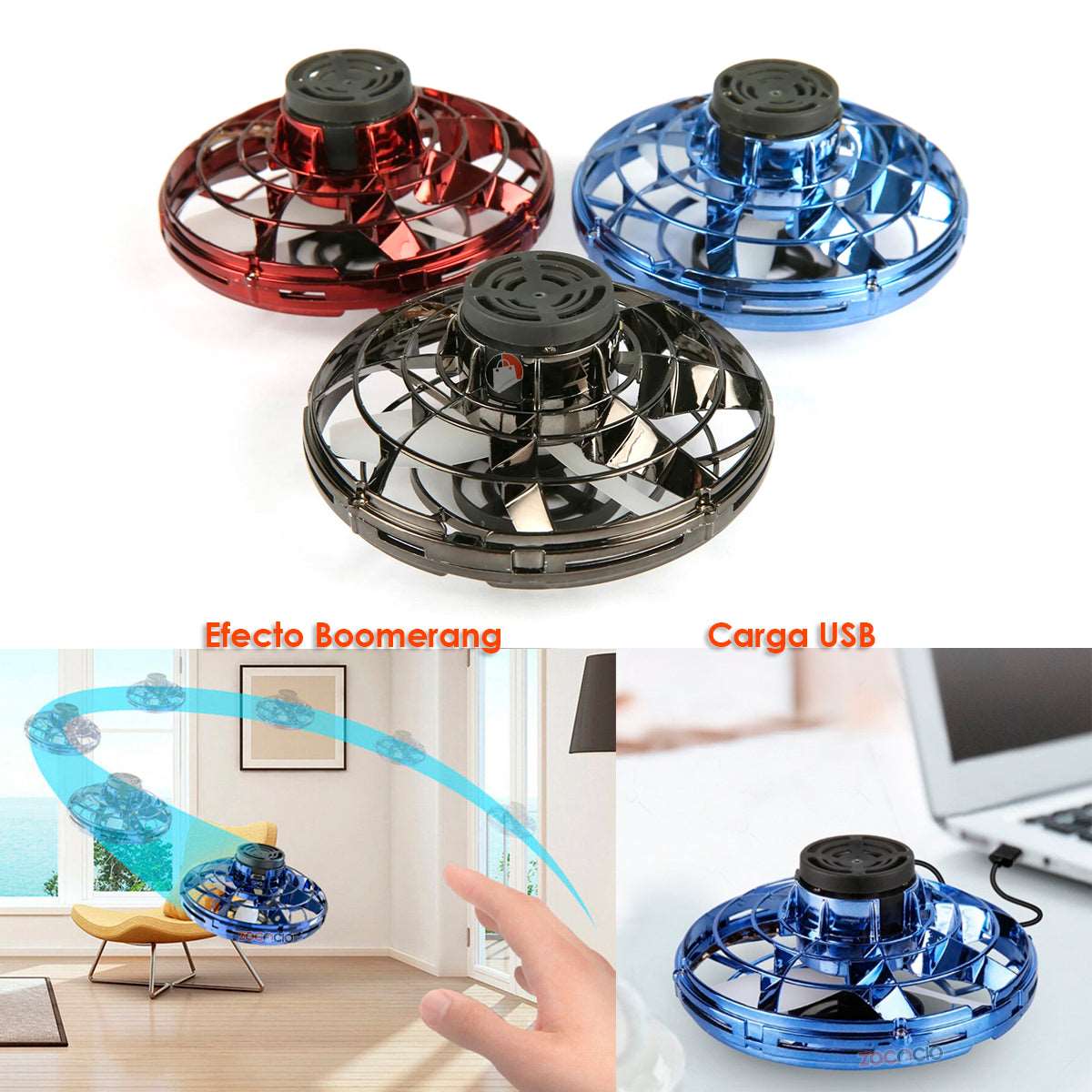 Spinner Volador Trompo Boomerang Juego De Tipo Ovni MercadoWeb